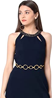 Women And Girl Fashion Metal Stretchable Gold Plated Belly