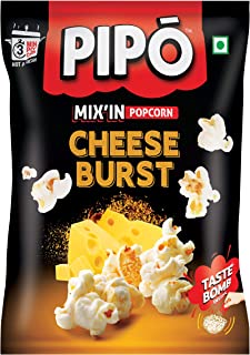 PIPO Mix'in Instant Popcorn with Taste Bomb, Cheese Burst Pouch, 60 g