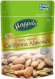Happilo 100% Natural Premium California Dried Almonds 500g Pack Pouch